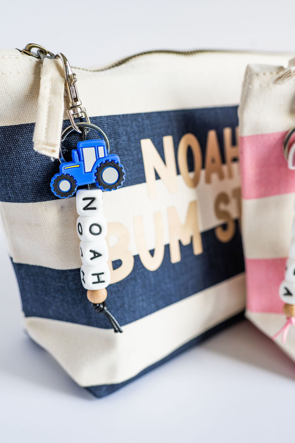 *Personalized beaded keyring