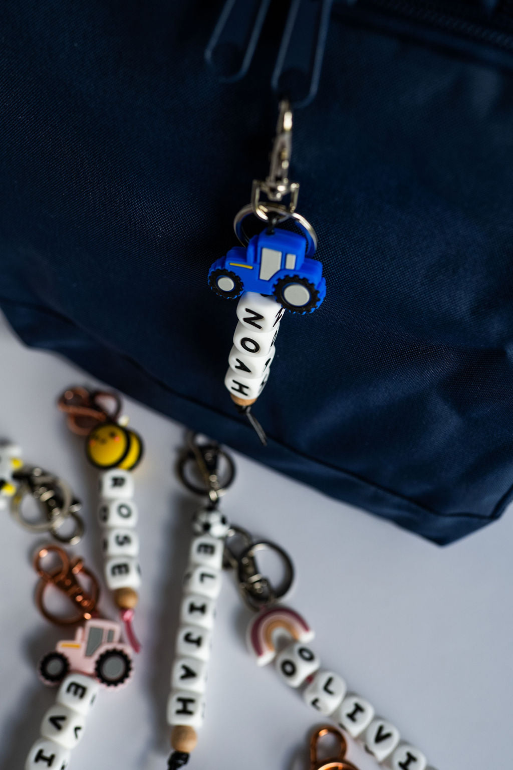 *Personalized beaded keyring