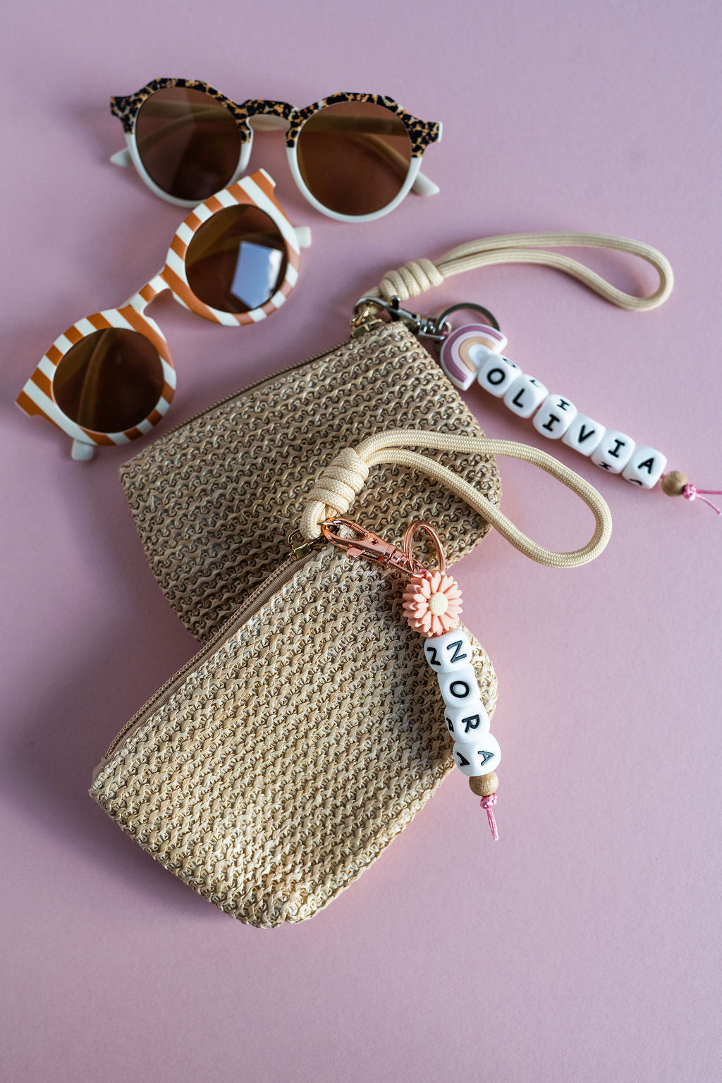 *Personalized beaded keyring