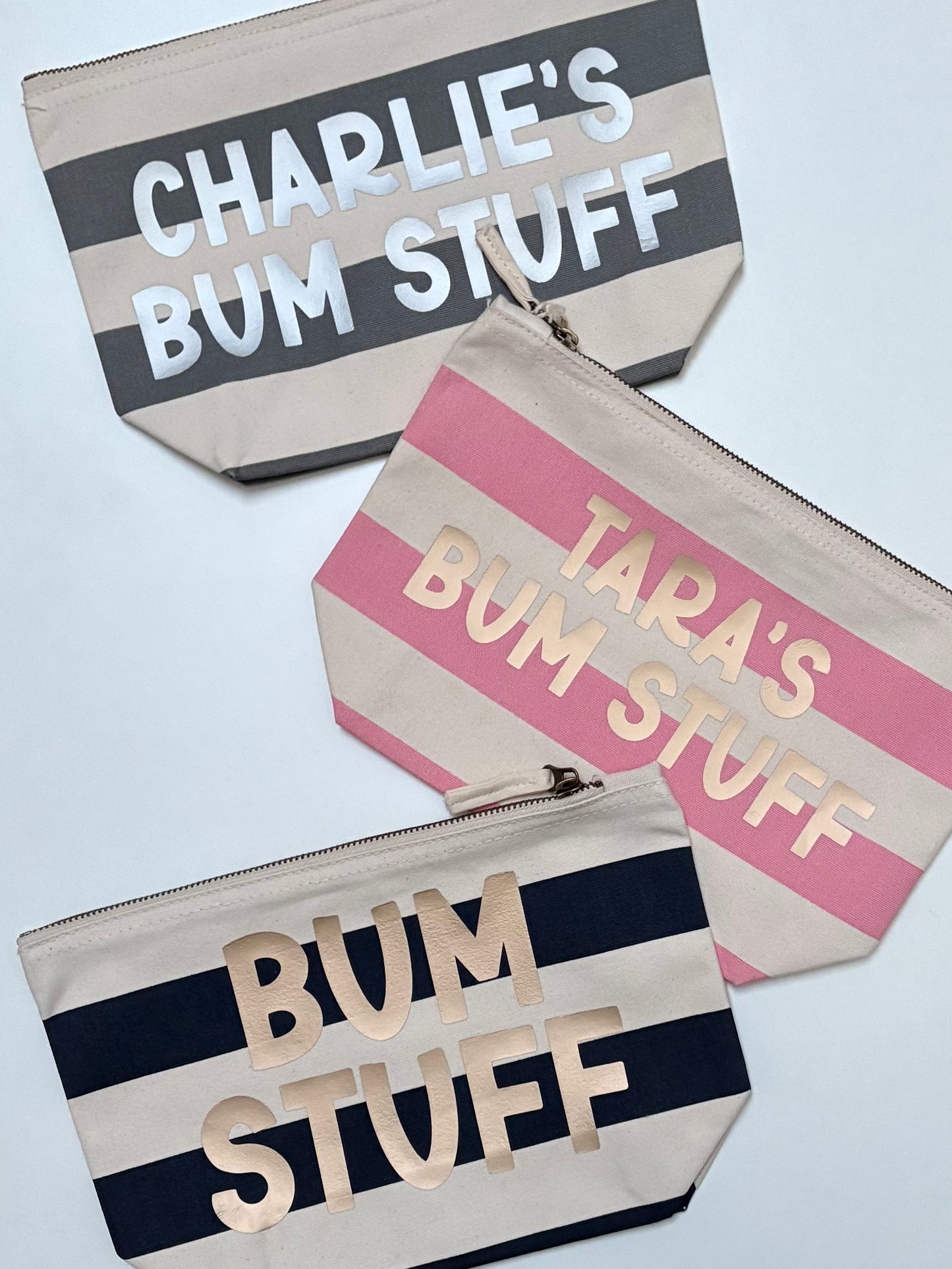 Personalised “stuff” pouches