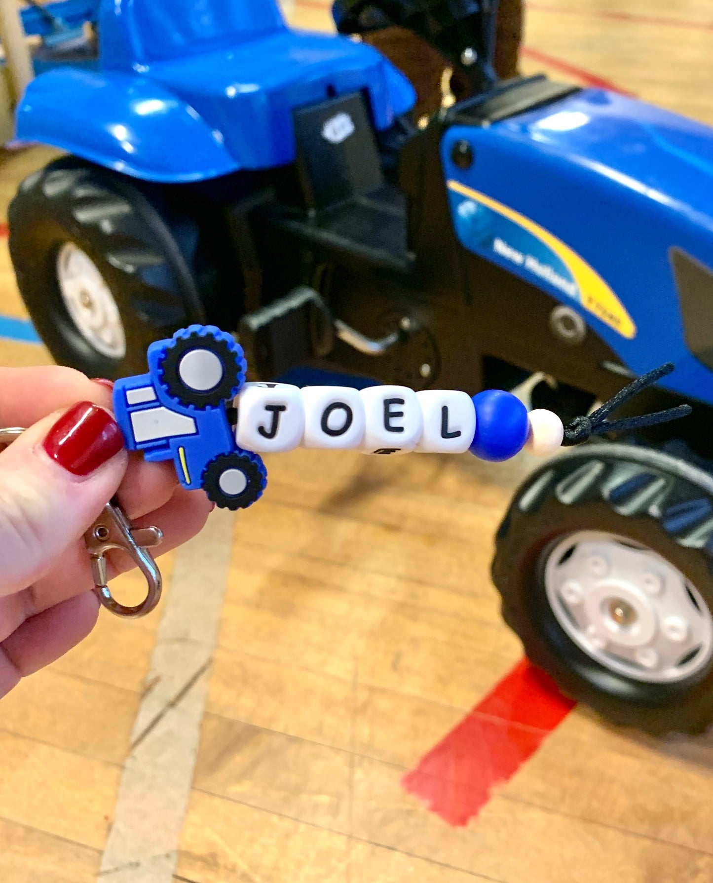 *Personalized beaded keyring