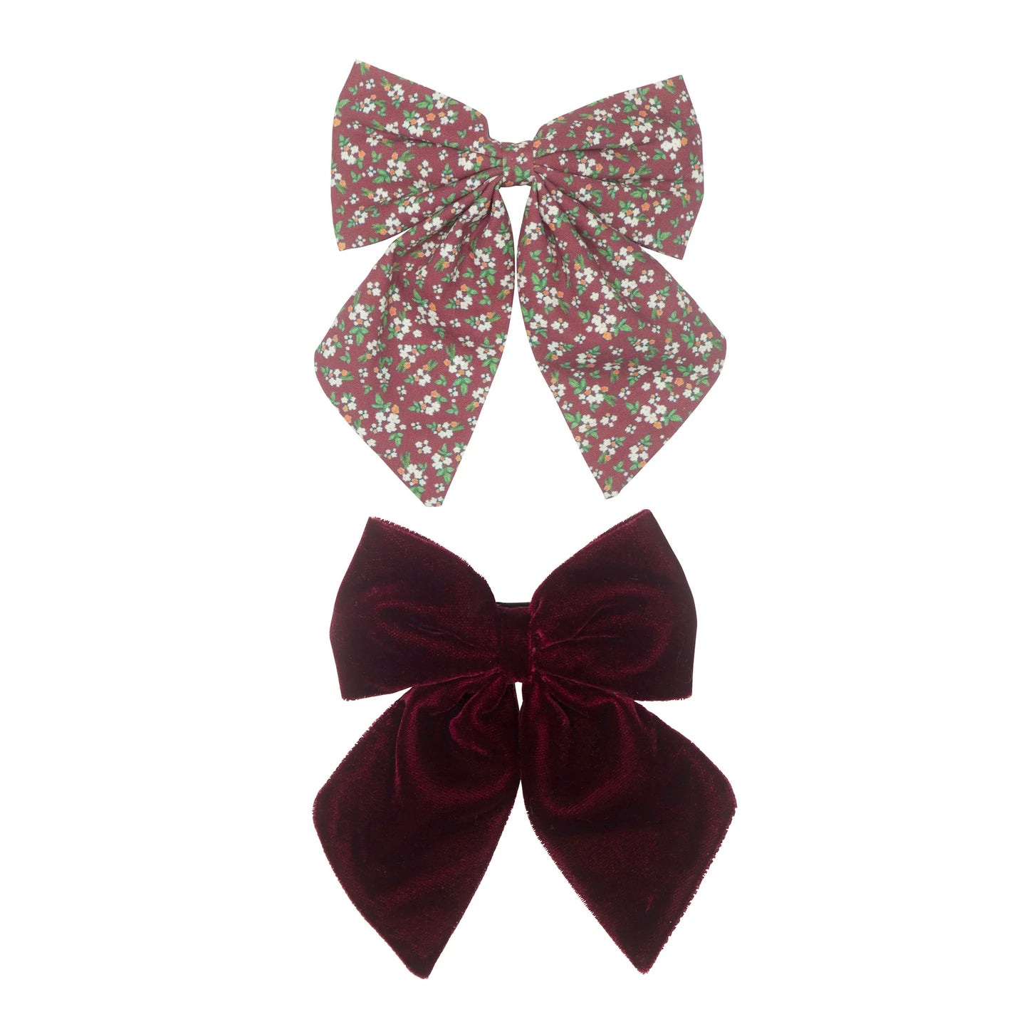 Over size bow burgundy - 2 pack