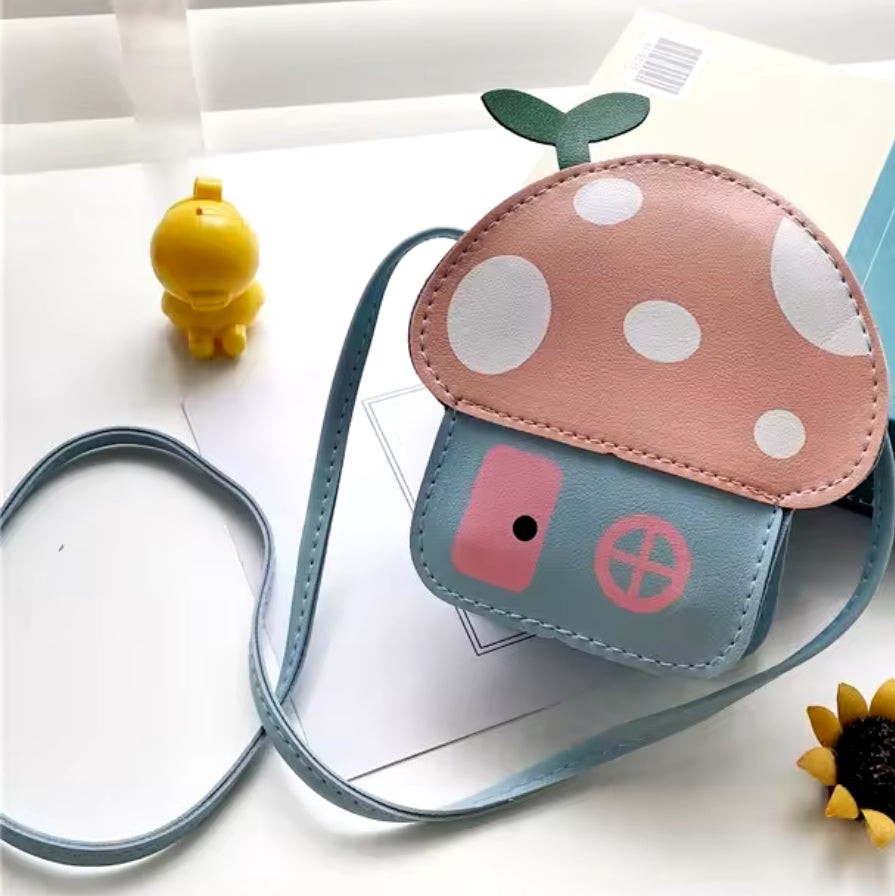 Toadstool cross body coin purse