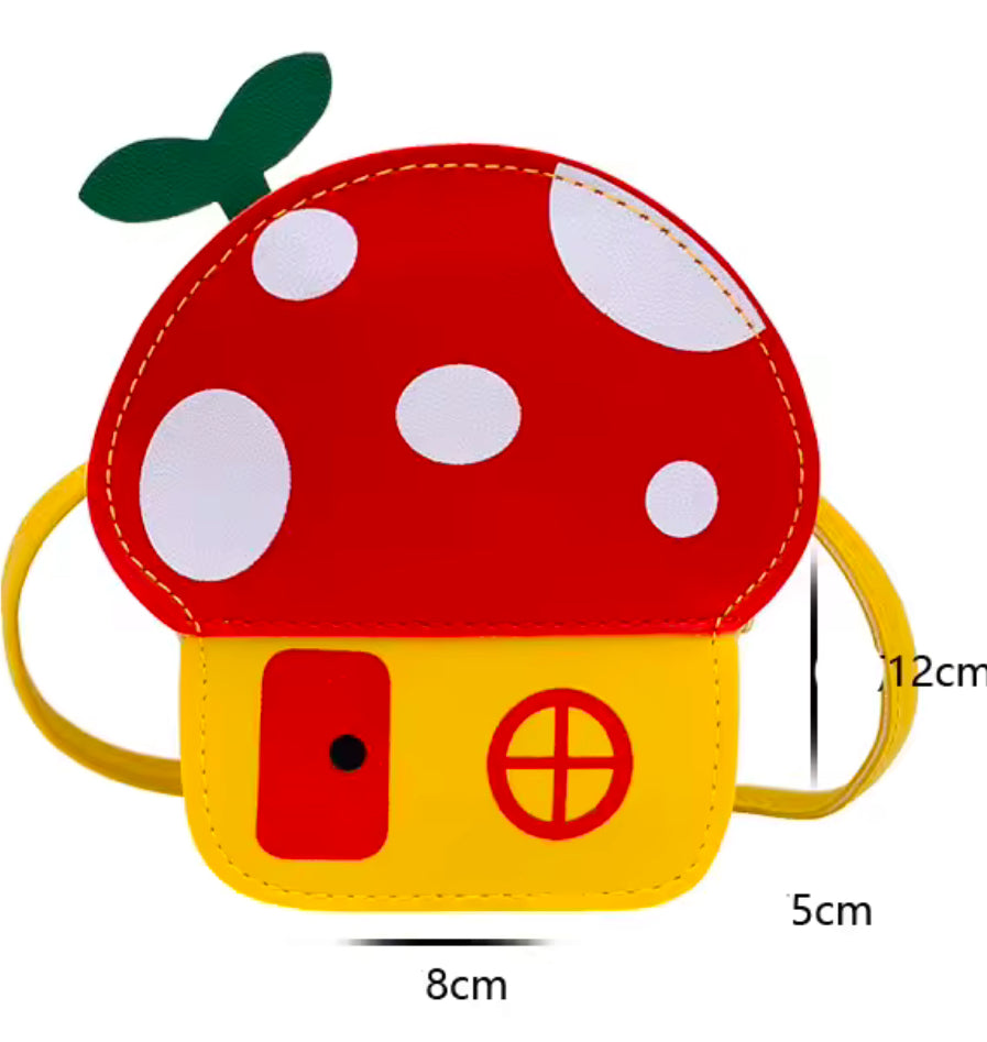 Toadstool cross body coin purse