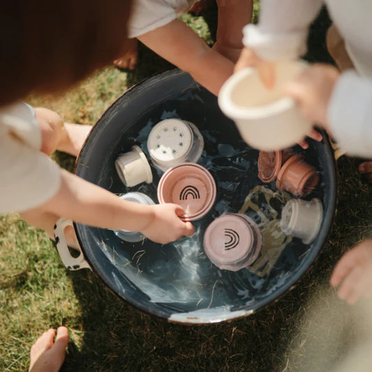 Mushie stacking cups