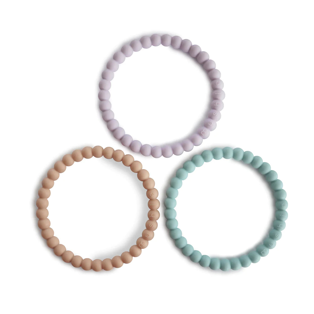 Mushie Pearl Teething Bracelets