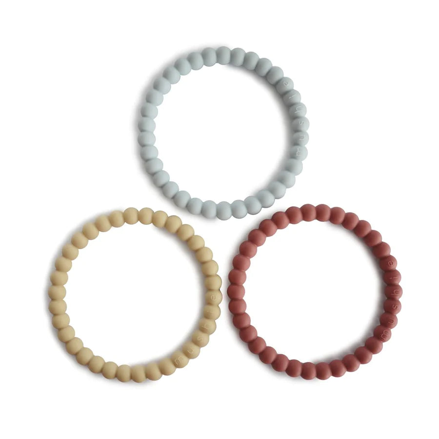 Mushie Pearl Teething Bracelets