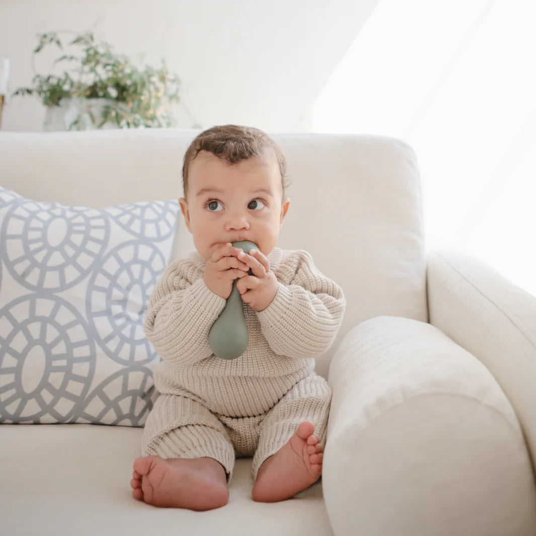 Mushie Teething Rattle Toy